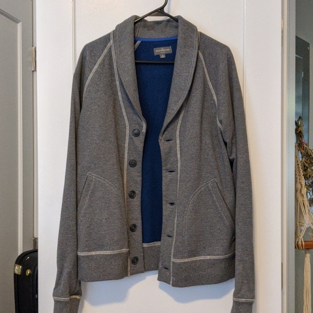 LL Bean signature sweater cardigan